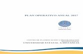 pLAN oPERATIVO ANUAL 2017 - uned.ac.cr · PDF filePlan Operativo Anual 2017 9 El Plan-Presupuesto está diseñado para nueve programas presupuestarios y programáticos establecidos