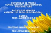 Universidad de Panamá Centro Regional Universitario de ... · PDF fileLlene una probeta mezcla graduada de 50 mL hasta la marca ... aforado de 100 mL. Diluir a volumen con agua ...