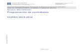 Programación de contrabaixo CURSO 2015-2016 fileProgramación de contrabaixo CURSO 2015-2016 . Páxina 2 de 43 CMUS Profesional Manuel Quiroga Avenida JUAN CARLOS I 4 Pontevedra CP