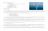 Tema 5. Energía eólica · PDF fileinventor. 3. Aerogeneradores marinos (offshore): ... El tamaño de la planta eólica determina el nivel de producción y, por tanto, influye en