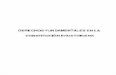 DERECHOS FUNDAMENTALES EN LA CONSTITUCiÓN · PDF fileISBN-9978-94-018-9 Manuales Jurídicos del Ecuador ISBN -9978-94-100-2 Derechos Fundamentales en la Constitución Ecuatoriana
