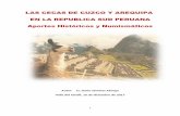 LAS CECAS DE CUZCO Y AREQUIPA EN LA … de la Confederación Perú-Boliviana firmó en la ciudad de Tacna el Decreto de Creación del Departamento del Litoral, ...