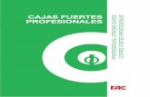 CAJAS FUERTES PROFESSIONAL STRONG SAFES · PDF fileIntegración de Cajas Fuertes en sistemas domóticos ... regule el “uso profesional” de la Caja Fuerte, ... tubos retangulares