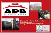 Presentación de PowerPoint - Alta Presion Bahiaaltapresionbahia.com.ar/wp-content/themes/APB/doc/Brochure.pdf · En función de los requerimientos por diseño y limpieza a lograr
