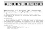 Aplicación en España del Hormigón Compactado con ... Compactado con... · El Hormigón Compactado con Rodillo (HCR) es una mezcla de áridos, con- ... 792 CEMENTO - HORMIGON DESARROLLO