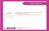 Solución de la evaluación corta de Matemáticas · PDF fileLas evaluaciones cortas de atemáticas, están diseñadas principalmente para que M los docentes y estudiantes las utilicen