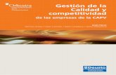 Gestión de la Calidad y competitividad de las empresas de ... · PDF fileco de Competitividad, se planificó y llevó a cabo una encuesta en la que participaron repre-sentantes de