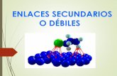 ENLACES SECUNDARIOS O DÉBILES · PDF file... y son los enlaces iónicos, ...   ... Enlace covalente Enlace covalente