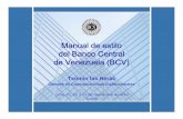 Manual de estilo dlB Ctldel Banco Central de Venezuela (BCV) · PDF filemanuales de ortografía, ... el bono de Pdvsa.* En cambio, en los nombres propios de cuentas y partidas se escribirá