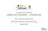 CLASES DE TORAH LIBRO DE SHEMOT EXODO #3 · PDF file• El Talmud y el Midrash hacen los siguientes comentarios con referencia a la aparición de Dios a Moisés en la zarza ardiente:
