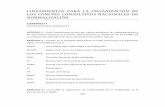 LINEAMIENTOS PARA LA ORGANIZACIÓN DE LOS …economia.gob.mx/files/comunidad_negocios/normalizacion/... · servicios, procedimientos constructivos y tecnología para la construcción