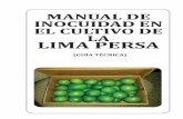MANUAL DE INOCUIDAD EN EL CULTIVO DE LA LIMA · PDF file2- Manual de Inocuidad en el Cultivo De Lima ... BUENAS PRACTICAS DE MANUFACTURAS ... Las áreas en que se aplican las Buenas