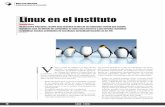 Linux en el instituto - aprendizdetecnologo.comaprendizdetecnologo.com/images/articulos/articulolinux1.pdf · • Racionalización de la conexión compartida a Internet ... configurar.