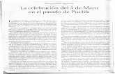 Antonio Deana Salmerón La celebración del 5de Mayo en el pasado de · PDF file · 2014-02-22Sin embargo, allá por los años 40, siendo gobernador del estado el general Maximino