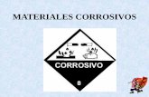 MATERIALES CORROSIVOS · PDF fileCORROSION ENTRE METALES-Cuando dos metales humedecidos se ponen en contacto, forman una pila electroquímica. -En esta pila el metal químicamente