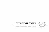 Manual de instr ucciones K 970 Chain - · PDF fileciente sistema amortiguador de vibraciones ... reduce la transmisión de vibraciones entre la parte del motor/equipo de corte y la