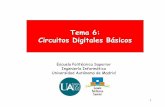 Tema 7: Circuitos Digitales Básicos - arantxa.ii.uam.esarantxa.ii.uam.es/~ig/teoria/temas/IG_tema-6-2008-2009.pdf · Circuitos digitales básicos Escuela Politécnica Superior O