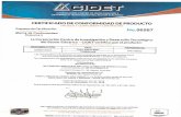 · PDF filecidet acreoitado 17065:2012 og.cpr-004 organismo certificador de productos ide2 certificado de conformidad de producto no. 06587 fecha de certificaciÓn: 22 1 07 1 2016