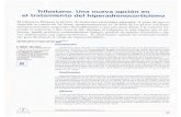 Trilostano. Una nueva opción en el tratamiento del ... · PDF fileEl trilostano bloquea la síntesis de hormonas esteroideas adrenales. ... tuvo un tiempo medio de supervivencia de