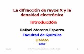 La difracción de rayos X y la densidad electrónica ...depa.fquim.unam.mx/jesusht/01-rayosX-intro-SA.pdf · 13/9/08 Rafael Moreno Esparza, Seminario de Doctorado 0 La difracción