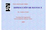Difracción de Rayos Xmaterias.fi.uba.ar/6210/Difracción de Rayos X.pdf · APLICACIONES de la DIFRACCION de RAYOS X. Title: Microsoft PowerPoint - Difracción de Rayos X.ppt Author: