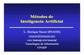 Métodos de Inteligencia Artificial - ccc.inaoep.mxesucar/Clases-MetIA/MetIA-16.pdf · (ALVINN,Pomerleau 89) •Clasiﬁcación de nuevas estructuras en astronomía (SkyCat, Fayyad
