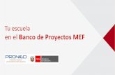en el Banco de Proyectos MEF - Programa Nacional de .... Ingresa a Entra al Banco de Proyectos SNIP En la página web principal del SNIP debes ingresar al aplicativo del Banco de Proyectos.