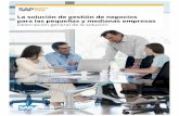 SAP Business One La solución de gestión de negocios para ... · PDF fileSAP ayuda a compañías de todos los tamaños y sectores a funcionar mejor. Ya sea desde la oficina de apoyo