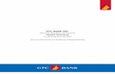 GTC BANK INC. BANK INC. (Panamá, República de Panamá) Índice del Contenido Informe de los Auditores Independientes Estado de Situación Financiera Estado de Utilidades Integrales