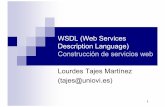 WSDL (Web Services Description Language) …di002.edv.uniovi.es/~falvarez/WSDL.pdf2 En 5 minutos… Un servicio web se define (en palabras del W3C) como una aplicación software, identificada