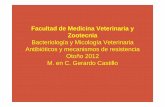 Facultad de Medicina Veterinaria y Zootecnia Bacteriología ...files.gerardo-castillo.webnode.mx/200000070-d3349d47e0/resistencia... · Cefradina, Cefradoxil Segunda (1973-1978) 7-alfa-metoxi