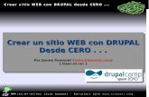 Crear un sitio WEB con DRUPAL Desde CERO · Añadir contenido: node/add