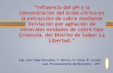Ing. Juan Vega González, F. Bernui, R. Cieza, R. Lucano .... Juan Vega González, F. Bernui, R. Cieza, R. Lucano Lab. Procesamiento de Minerales – UNT.