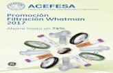 PRODUCTOS PARA LABORATORIO E INDUSTRIA Promoción Filtración Whatman …€¦ · Filtros de jeringa Los filtros de jeringa Whatman GD/X están diseñados específicamente para la