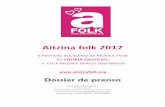 Aitzina folk 2017 - Notas de prensablogs.vitoria-gasteiz.org/medios/files/2017/10/20171024-Dossier... · ... la actividad que dará inicio al festival son las ... calle General Loma,