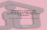 Manual y Catálogo para la Codificación de Entidades ...users.pop.umn.edu/~rmccaa/ipumsla/mexico/2000/mx00divp.pdf(delegaciones para el Distrito Federal). Está estructurado en dos