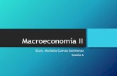 Macroeconomía II - maricuevas.files.wordpress.com · Determinación de la curva DA Vamos a tratar de determinar un segundo punto de la curva de demanda agregada: •Supongamos que