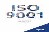 GUÍA DEL USUARIO ISO 9001:2015 - apcergroup.com · La ISO 9001:2015 es aplicable a cualquier Organización, permitiendo que el cumpli-miento de los requisitos pueda ser asegurado