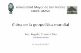 Universidad Mayor de San Andrés CIDES-UMSA - cedib.org · Breve visión política de potencias mundiales •USA •BRASIL •RUSIA •CHINA •INDIA •SUDAFRICA