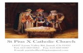 St Pius X Catholic Church - cmpublications.comcmpublications.com/178/#178 01-07-18 Bulletin Spa.pdf · Ene 08 Lun MISA NO HAY No Hay Misa Ene 09 7:30AMMar ... Venga a la Avenida 6ª