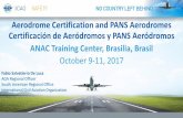 Aerodrome Certification and PANS Aerodromes …/1.2 ICAO A… · Aerodrome Certification and PANS Aerodromes Certificación de Aeródromos y PANS Aeródromos ANAC Training Center,