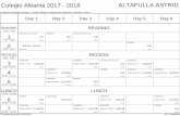 Colegio Albania 2017 - 2018 ALTAFULLA ASTRID.€¦ · colegio albania 2017 - 2018 altafulla astrid. ... leng & liter g1 11a/11b superior 2 r117 leng & lit g2 ... 2018 blanco susana.