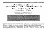 Análisis de la Sensibilidad Paramétrica en reactores de … aUIMICA Análisis de la Sensibilidad Paramétrica en reactores de Lecho Fijo Rangel Jara Hermes A Ingeniero Qu(mico, M.Se.