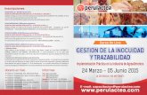 DIPTICO Gestion de inocuidad - perulactea.com · Curso On Line 24 Marzo ... Guatemala, San José (Costa Rica) 16:00 pm: Bogotá, ... Inocuidad Alimentaria acorde a la norma ISO 22000.