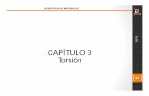 CAPÍTULO 3 Torsión - mecanica-usach.mine.numecanica-usach.mine.nu/media/uploads/torsion.pdf · ITd3 máx a7(R4 — r4) 16TD qr(D4 — d 4) Sección Ilena 32 Secciön bucca Momentos