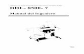 1-Máquina con Aguja de Puntada Corta con Cortador ...semsi.com.mx/Manuales/JUKI/DDL-8500-7EM00(S).pdfPREFACIO El Manual del Ingeniero se escribió para el personal técnico que es
