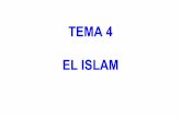 TEMA 4 EL ISLAM - ipepgranada.es estado tiene su centro en la capital y es dirigido por el califa, que es el sucesor o ... precede al haram y sirve para prepararse para la oración.