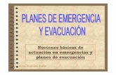 Nociones básicas de actuación en emergencias y planes de ... · Nociones básicas de actuación en emergencias y ... medidas necesarias en materia de : Primeros auxilios ... •