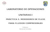 LABORATORIO DE OPERACIONES UNITARIAS I ·  · 2010-06-22LABORATORIO DE OPERACIONES UNITARIAS I ... El Tubo de Venturi es un dispositivo que origina una ... Calibración del Tubo