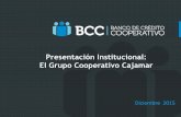 Presentación Institucional: El Grupo Cooperativo Cajamarafistorage.blob.core.windows.net/afi-libre-colegioeconomistas/... · 2 El Grupo Cooperativo Cajamar DIRECCIÓN ÚNICA DEL